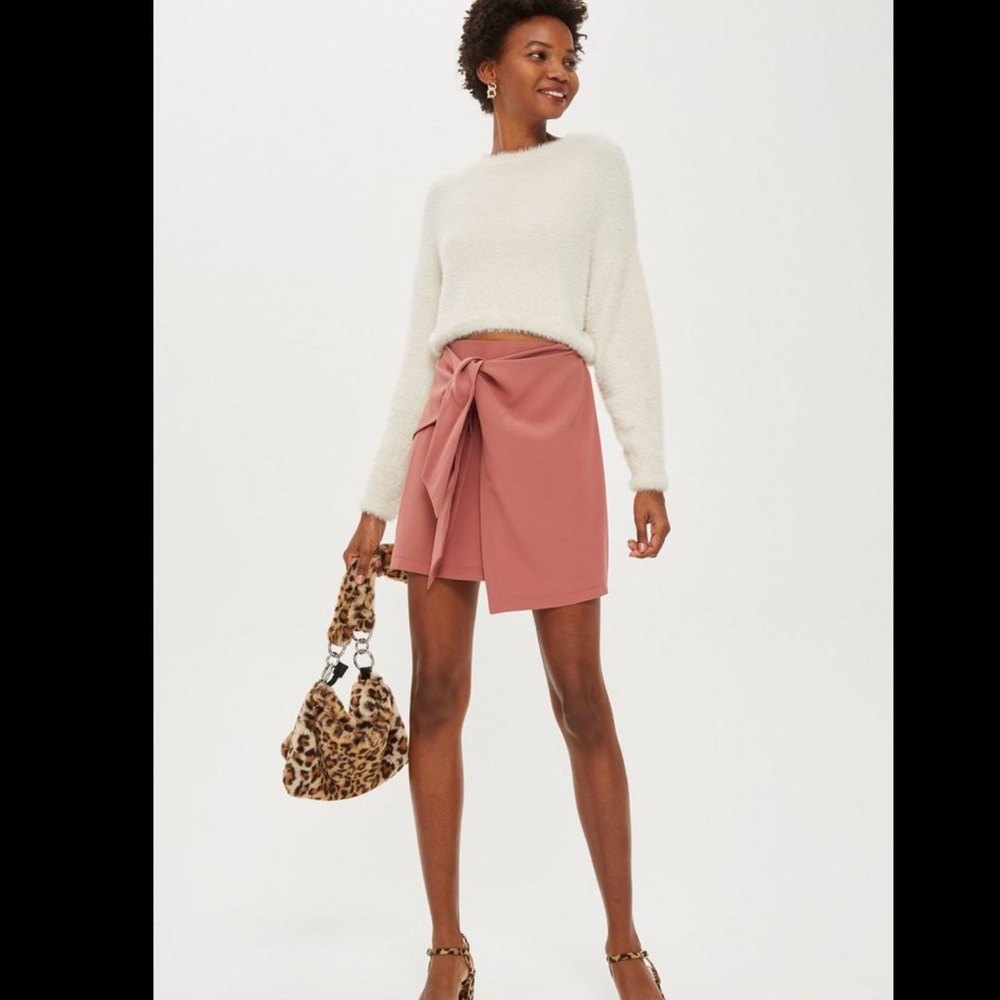 NWOT TOPSHOP TIE PELMET MINI SKIRT 4